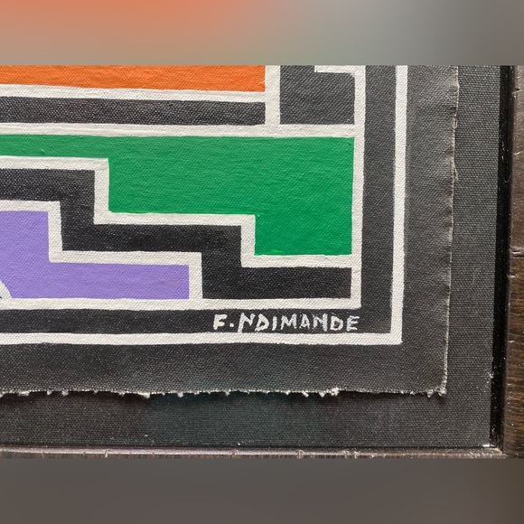 Untitled Original by Franzina Ndimande Acrylic on Canvas South African Artist - Picture 4 of 6